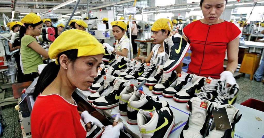 Производство Nike во Вьетнаме